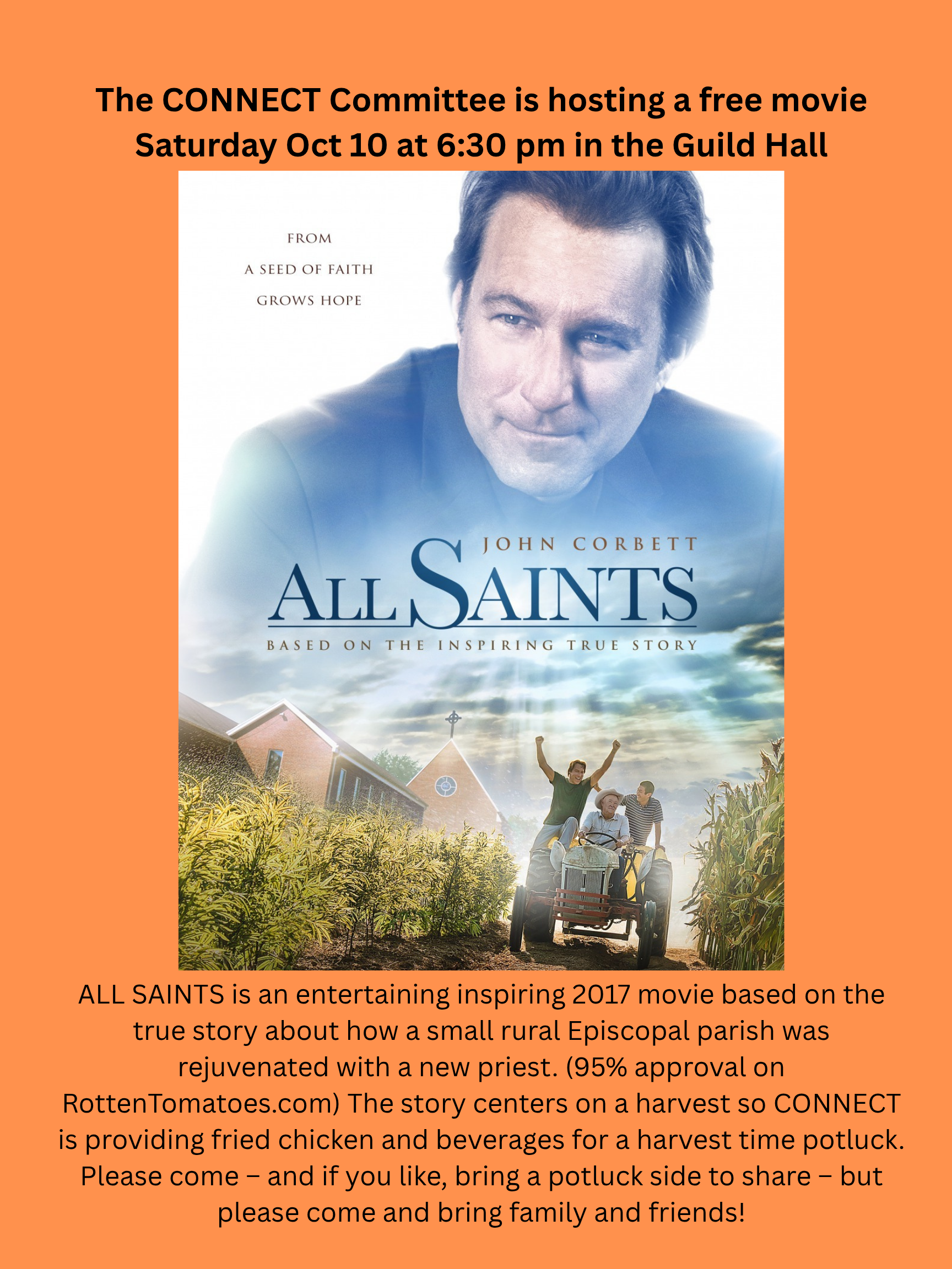 All Saints movie night poster